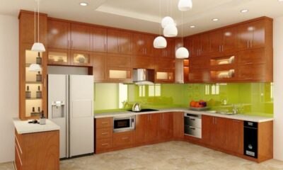 Tủ bếp gỗ xoan đào HAGL