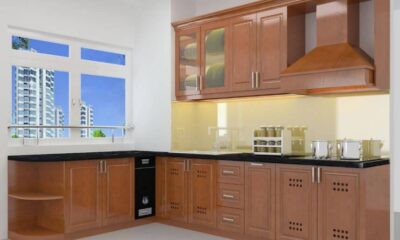 Tủ bếp gỗ xoan đào HAGL