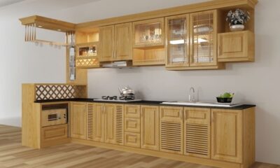 Tủ bếp gỗ xoan đào HAGL