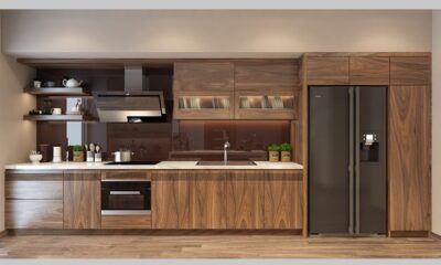 Mẫu Tủ bếp gỗ Óc Chó - TBGOC3
