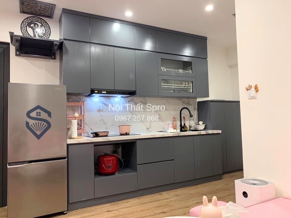 tủ bếp acrylic chống ẩm bền đẹp tại Hưng Yên
